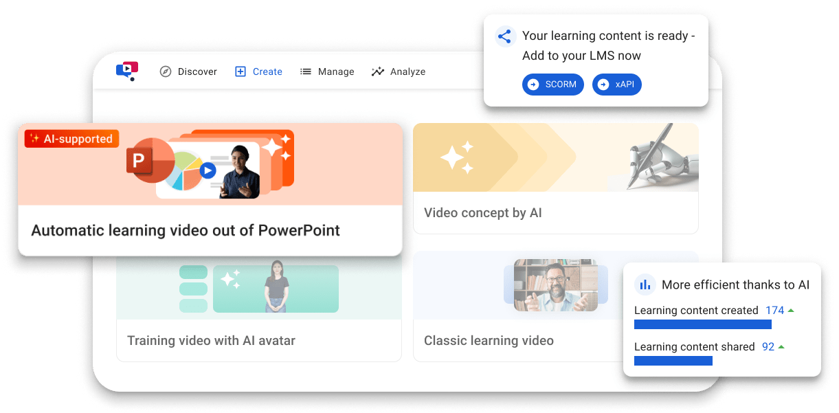 Features in authoring tool Features in authoring tool