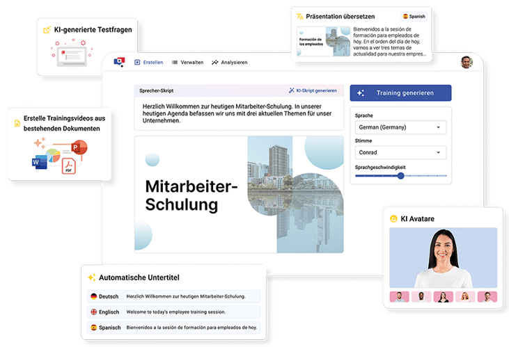 KI-Funktionen in SlidePresenter KI-Funktionen in SlidePresenter
